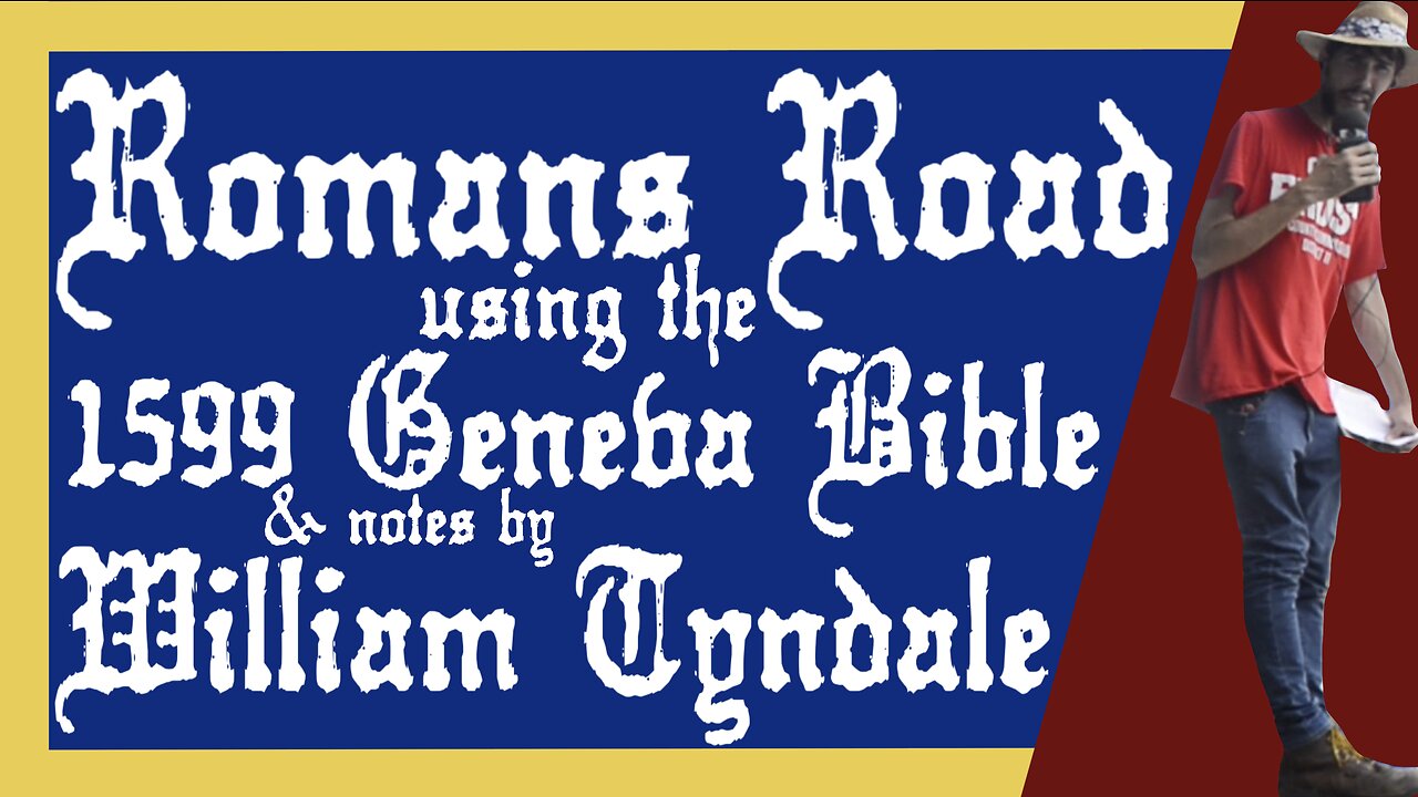 ✝️ Romans Road using the 📖 1599 Geneva Bible & notes by William Tyndale 🙏🏻 GOSPEL PATH TO SALVATION