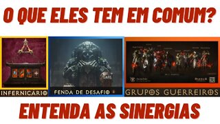 Diablo Immortal - Sinergias entre Grupo Guerreiro Infernicario e Fenda do Desafio