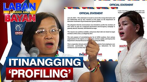 DepEd, itinangging 'profiling' ang memo para sa talaan ng mga guro