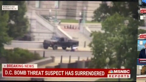 Suspect who made a bomb threat near the U.S. Capitol got out of his vehicle and surrendered