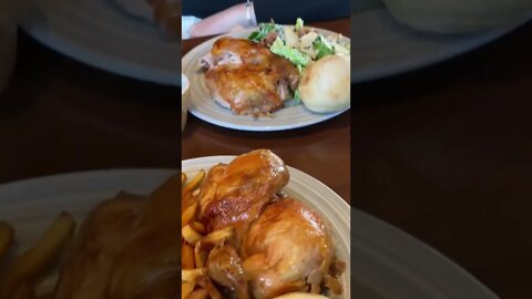 Swiss Chalet half chicken dinner 🍗
