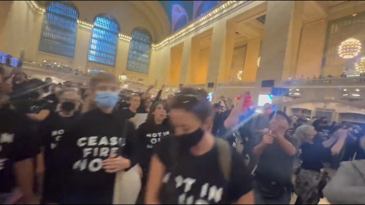 Pro-Palestine Protesters Shut Down NYC's Grand Central Station