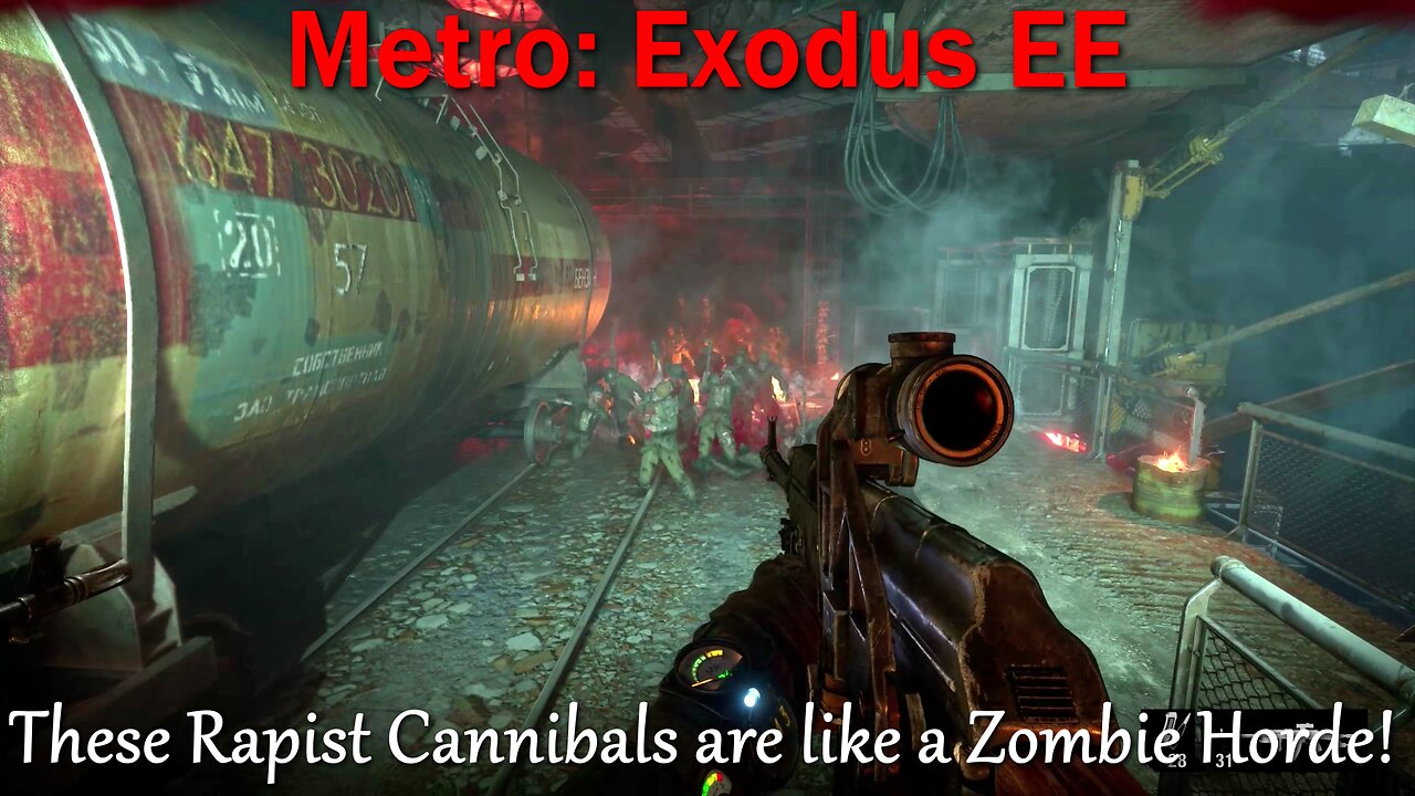 Metro: Exodus EE- No Commentary- Main Quests- These Rapist Cannibals are like a Zombie Horde!