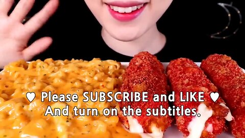 ASMR Mukabang GIANT CHEESE STICKS AND CHEETOS