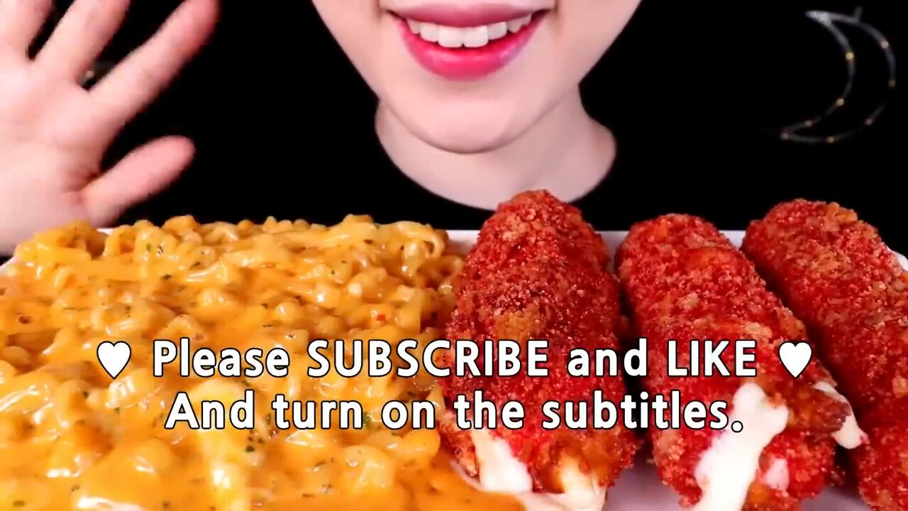 ASMR Mukabang GIANT CHEESE STICKS AND CHEETOS