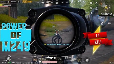 Power Of M249 | PUBG Gameplay | Noob GAMER |