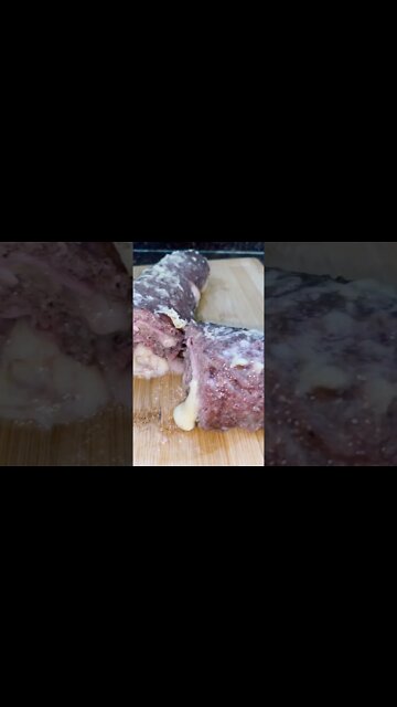 ROCAMBOLE RECHEADO COM BASTANTE QUEIJO 🧀🍖 | Receitas #Shorts