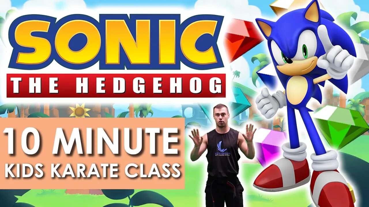 SONIC Karate Class - Kids SONIC Self Defence! Learn how to do a FORWARD ROLL (not a rolly polly)