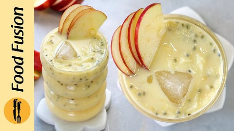 Apple Sherbut Aftaar Drink recipe by Food Fussion.