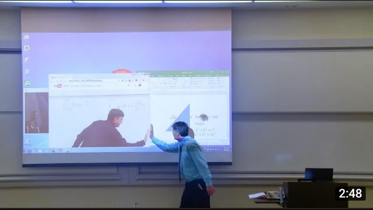 Math Professor Fixes Projector Screen April Fools Prank_1080p