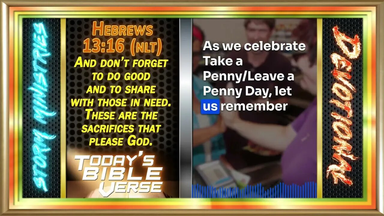 DEVOTIONAL: Giving Back with a Grateful Heart: Celebrating Take/Leave a Penny Day with Hebrews 13:16