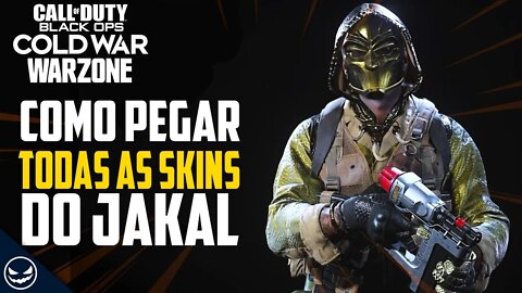 COMO PEGAR TODAS AS SKINS DO NOVO OPERADOR JAKAL NO COLD WAR WARZONE