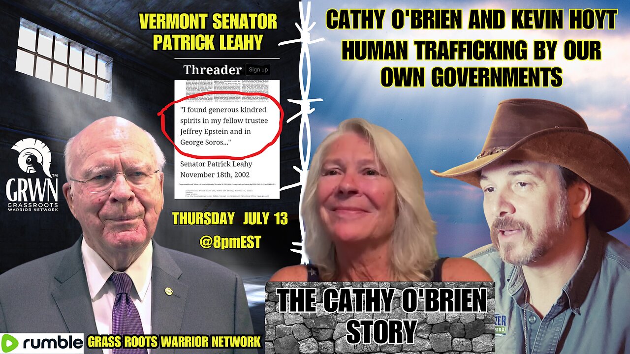 Cathy O'Brien & Kevin Hoyt DESTROY VT Senator Patrick Leahy, VT Gov Phil Scott, BERNIE and more!