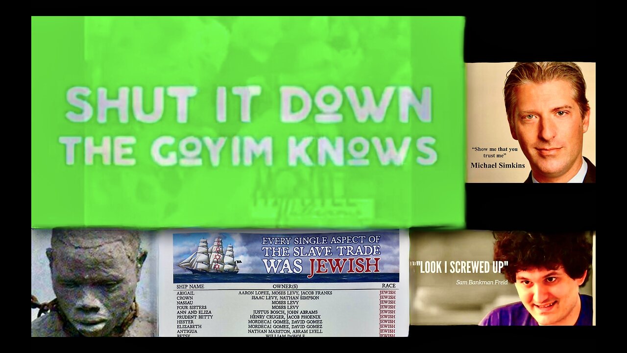 Media Hide Jewish Domination Of African Slave Trade FTX E11even Residences Real Estate Partnership