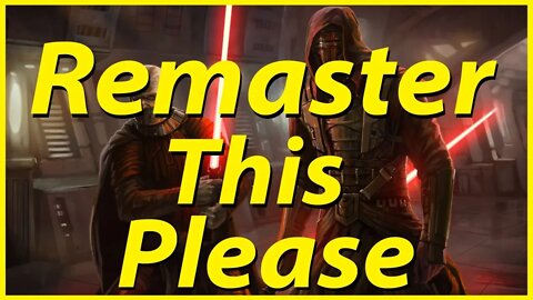 Remaster KOTOR and Mass Effect!!!