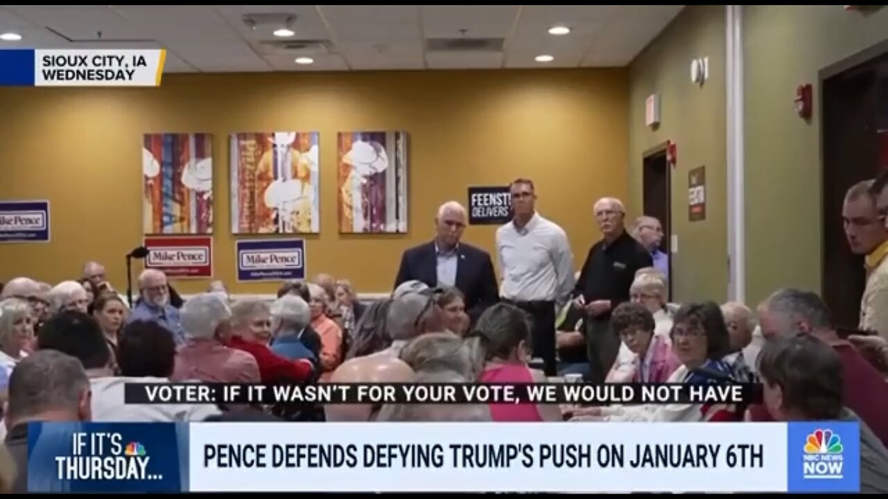 IA Voter Shames Traitor Mike Pence For Certifying The 2020 Election Results