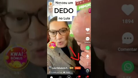 Janja com o Lulão de 5 dedos