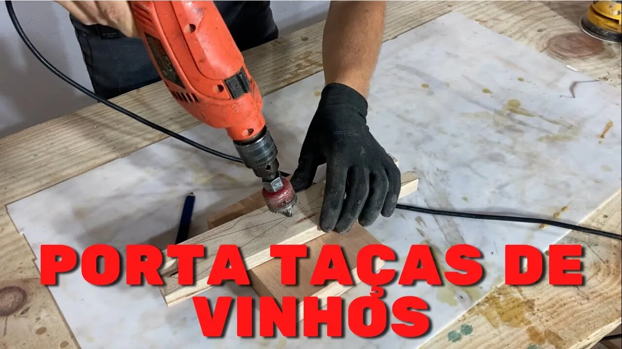 Como Fazer um Porta taças de Vinhos Incrível. #shorts