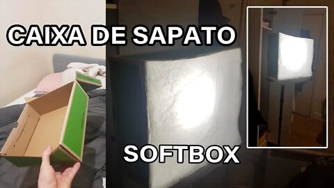 SoftBox Caseira - Como Fazer - Luz para youtube