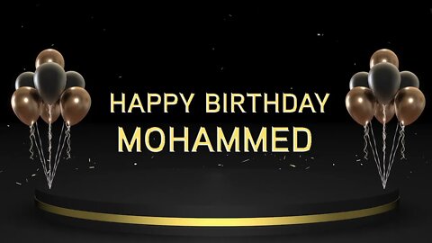 Wish you a very Happy Birthday Mohammed