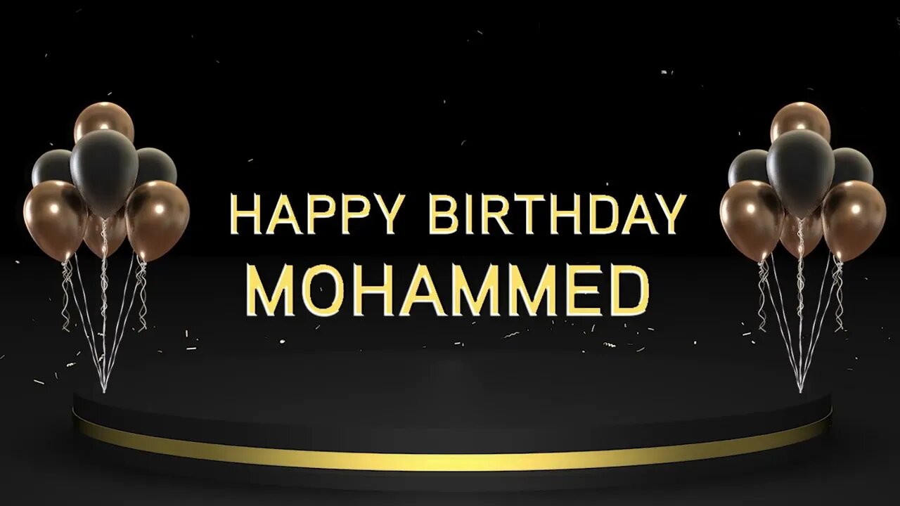 Wish you a very Happy Birthday Mohammed