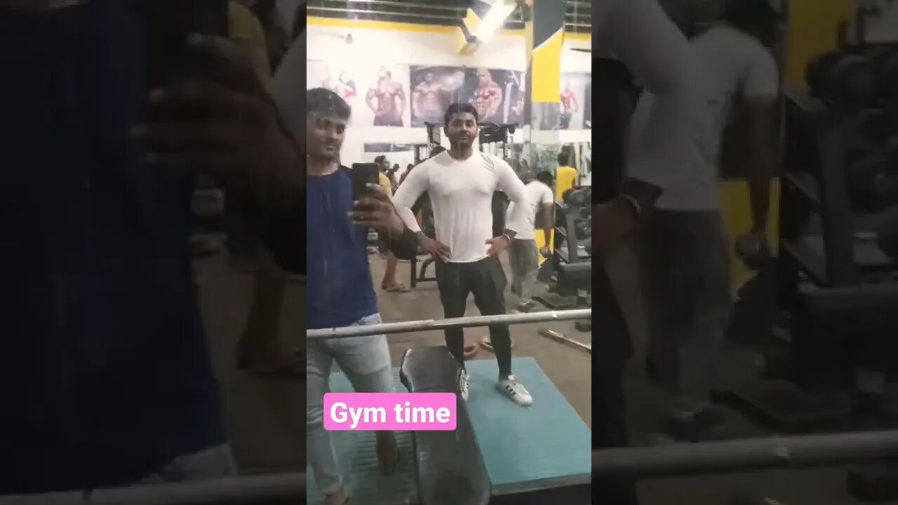 happy Wala friend and me gym shorts video @rudrakhatanagurjjar #rudrakrishna #shorts #gym #helth