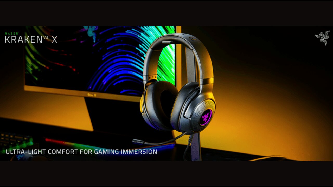 Razer Kraken V3 X Wired USB Gaming Headset