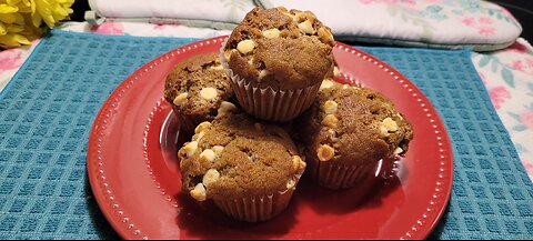 Carrot & Cream Cheese Chip Muffins