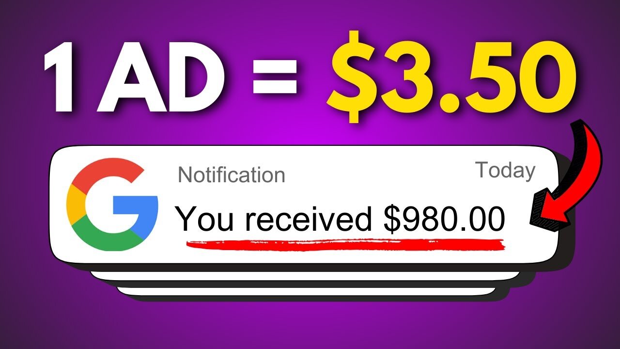 Get Paid $980+ 🤑 Watching Google Ads - Make Money Online