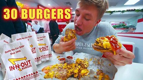 Attempting To Eat 30 Burgers At IN N OUT - Deleted Stevewilldoit video