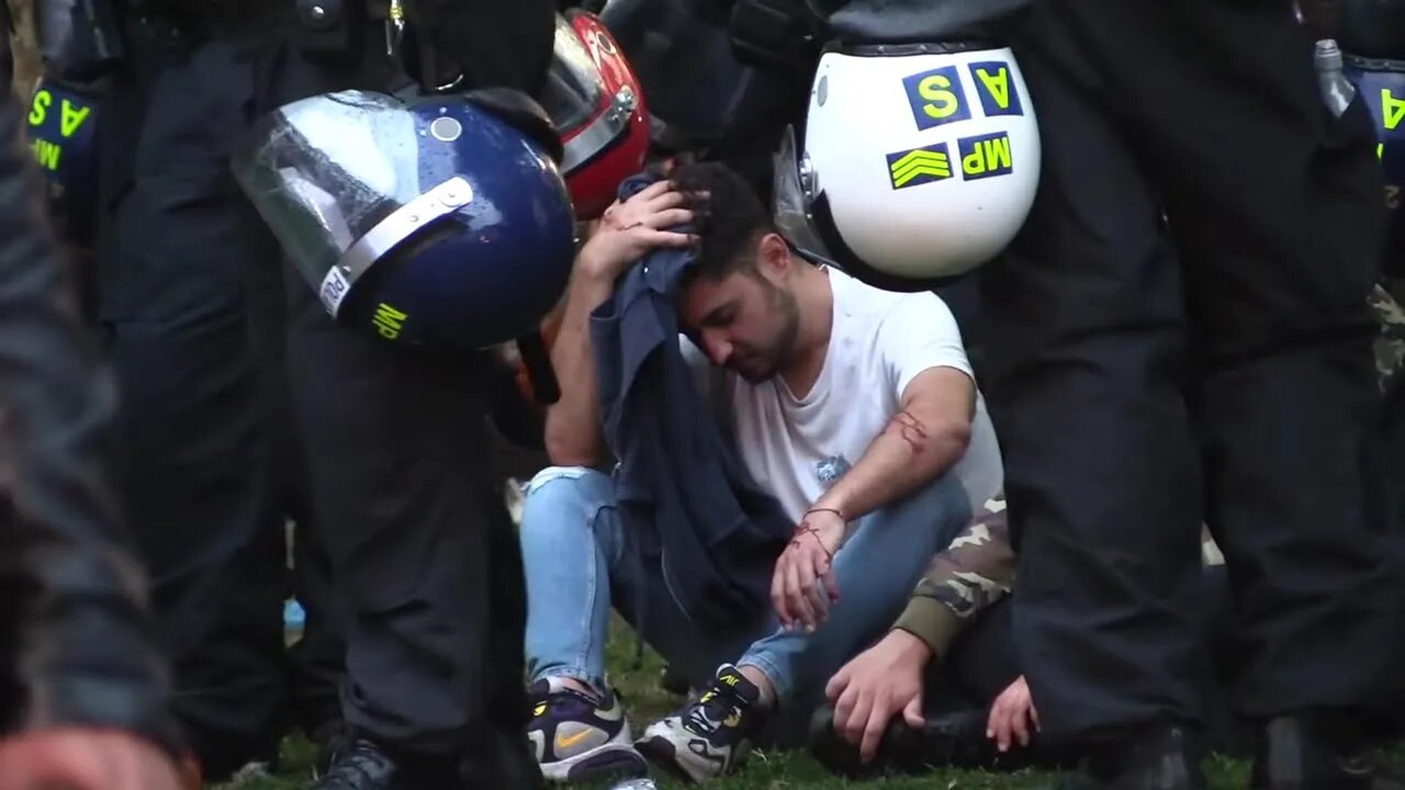 Man injured by bottle - friend doesn't like to be filmed Don't come out in public then