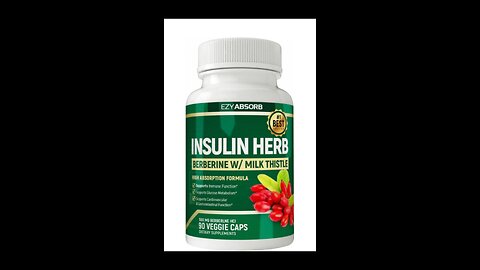 The Insulin Herb for Diabetes a Berberine Supplement with Milk Thistle