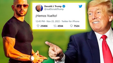 Donald Trump y Andrew Tate se Reincoporan a Twitter