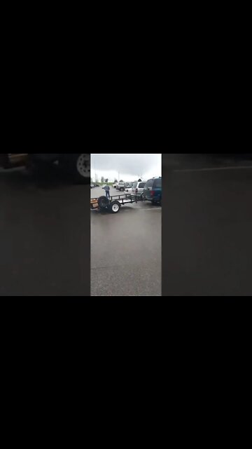 Truck Double Parks With Trailer! #MegaFails #Shorts