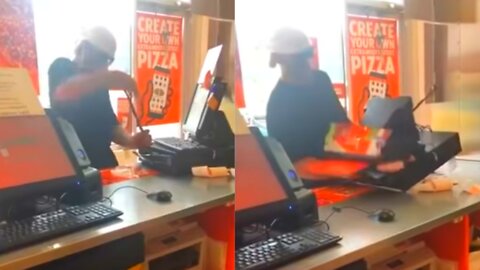 Man Breaks Into Little Caesars Register In The Middle Of The Workday