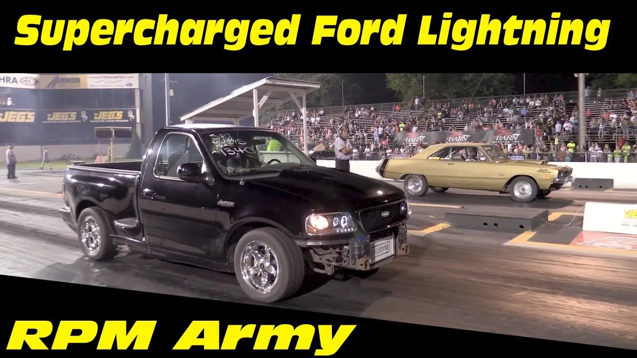 Supercharged Ford Lightning Drag Racing [Night of Thunder]