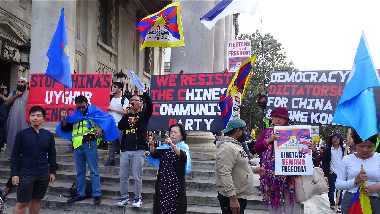 "Nothing To Celebrate" - Protest against the Chinese Communist Party: London 1st October 2023 Part 1