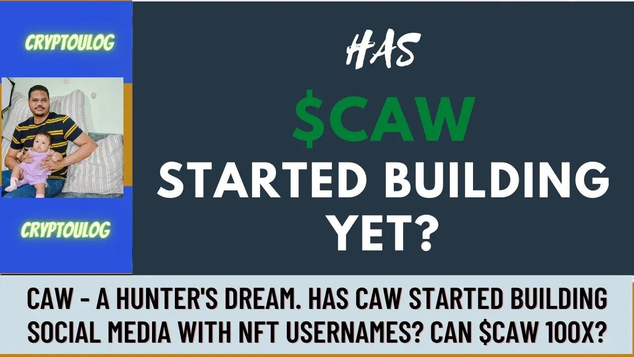 Caw - A Hunter's Dream. Has CAW Started Building Social Media With NFT Usernames? Can $CAW 100X?