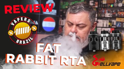 Hellvape FAT Rabbit RTA - Novo Tank 28mm, um Monstro - Review PTBR