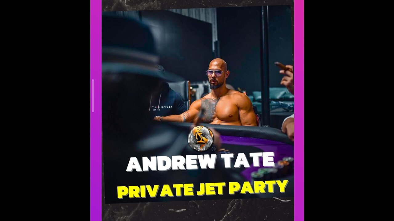 Andrew Tate's private jet party