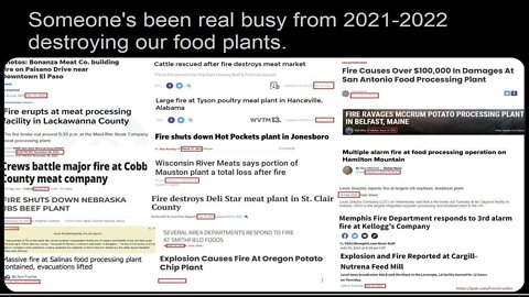 Are U.S. Food Processing Plants Being Intentionally Targeted By Fire?