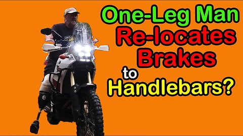 One-Leg Man Relocate Rear Brake to Handlebar