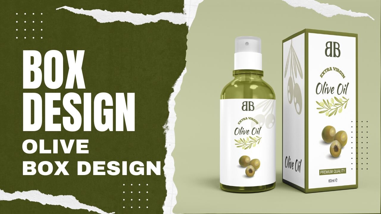 How to Create Box Packaging Design in Adobe Illustrator 2023 / Olive Box