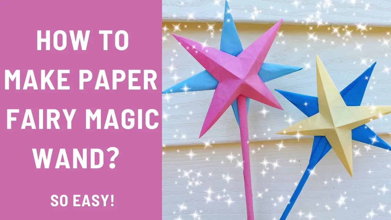 DIY toys | origami toys | paper toys | DIY magic wand | magic | how to make a magic wand | DIY玩具