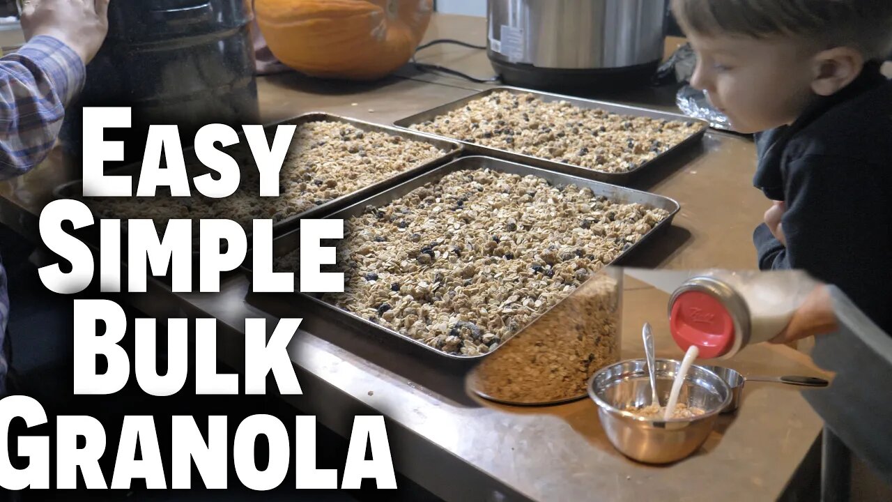 Easy Simple Bulk Granola and Family Meal | Mom Life