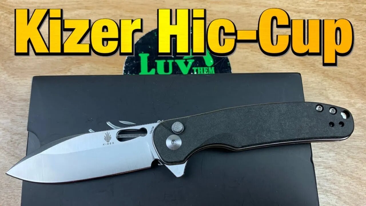 Kizer Hic-Cup button lock flipper !