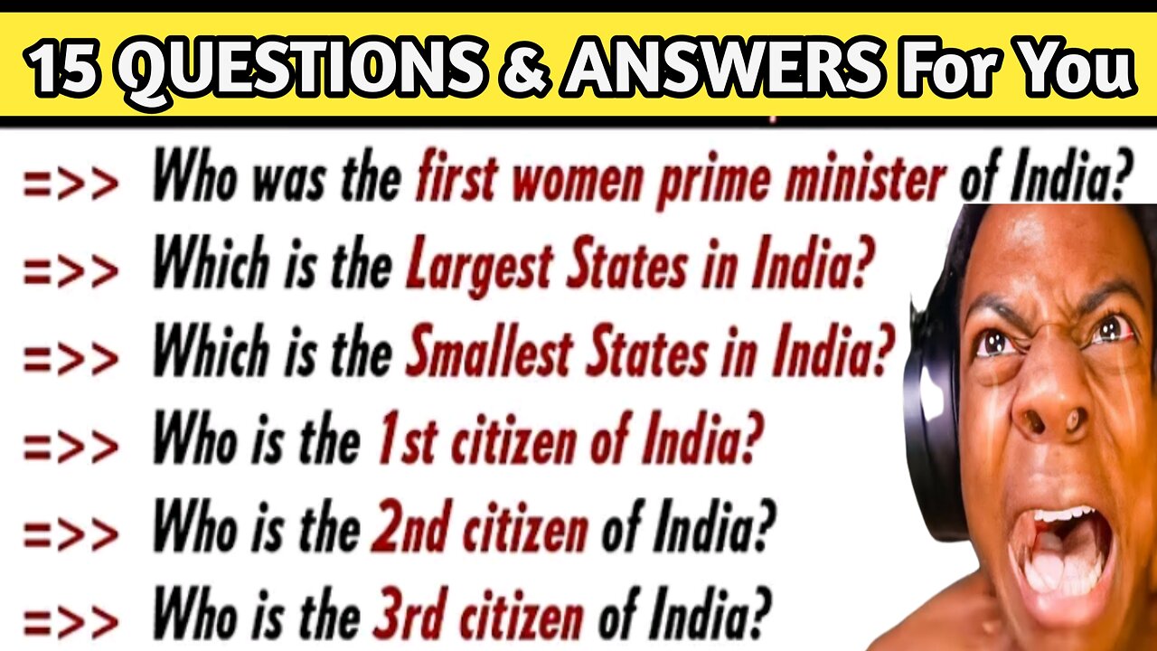 100 Most Frequently Asked Simple GK Quiz General Knowledge GK Questions Answers ENGLISH INDIA GK #gk