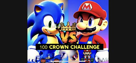 Mario⚡️Sonic🤯👀🤯JumpmanRevenge (the 100 crown challenge) ‼️Crash of Cars‼️