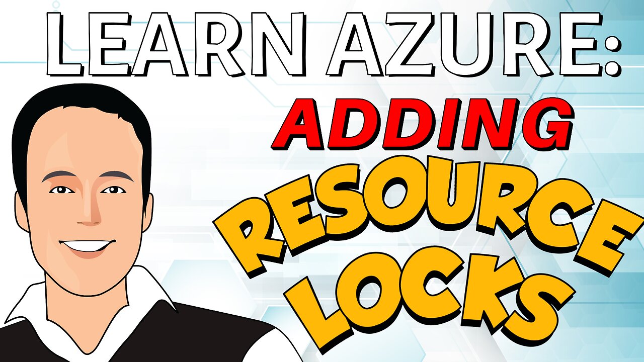 Adding locks to resources in Azure