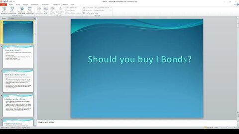 Should you be looking at I Bonds?